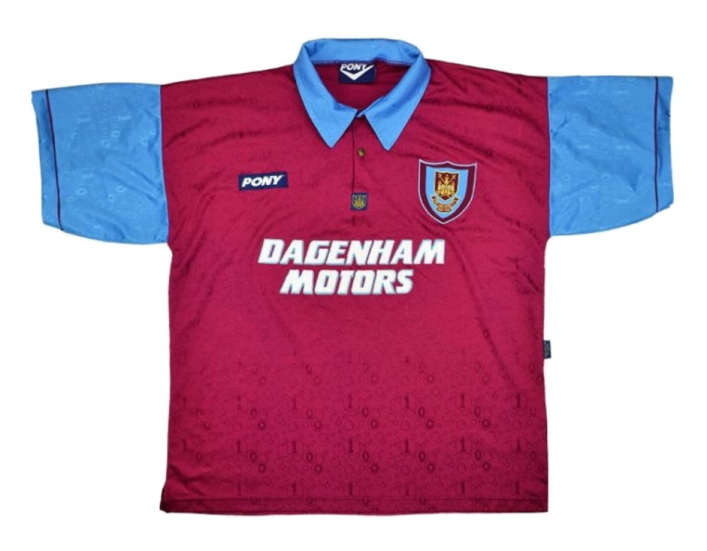 West Ham 1995-96 Home Shirt (XL) (Excellent)_0