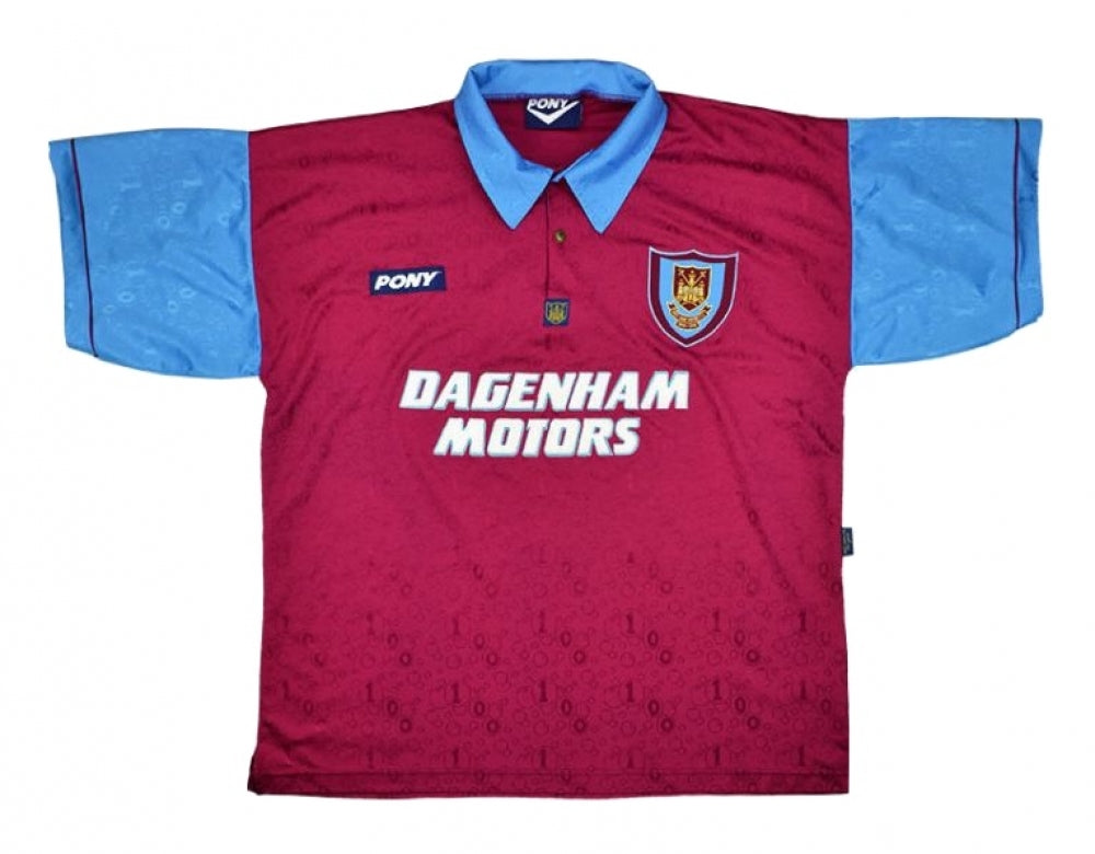 West Ham 1995-96 Home Shirt (XL) (Excellent)_0