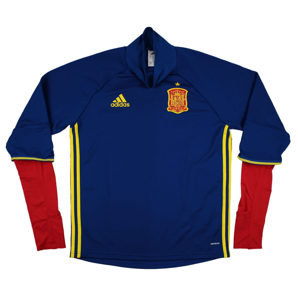 Spain 2015-16 Adidas Long Sleeve Training Shirt (M) (Excellent)_0