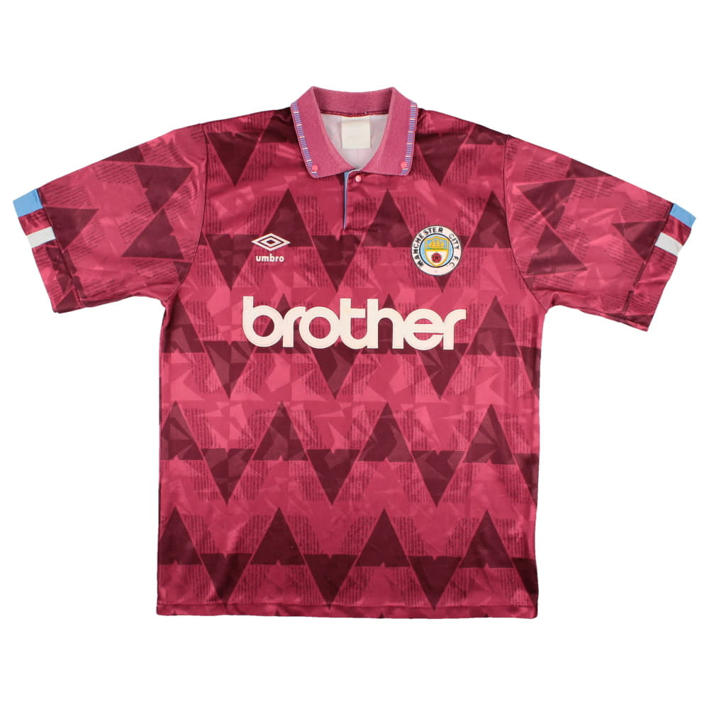 Manchester City 1990-1992 Away Shirt (L) (Good)_0