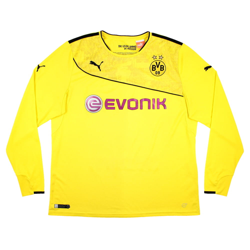 Borussia Dortmund 2013-14 Special Winter Edition Long Sleeve Home Shirt (2XL) (Very Good)_0