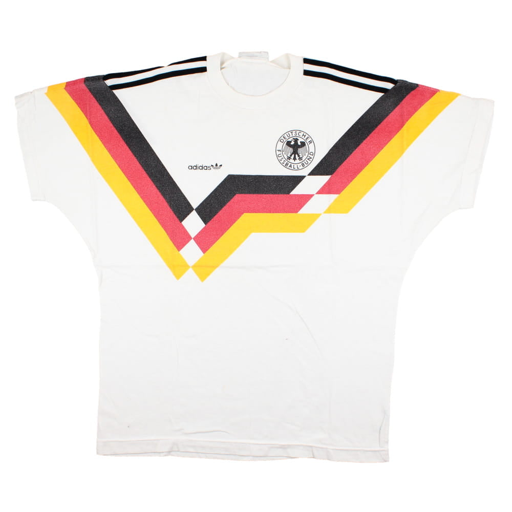 Germany 1990-92 Adidas Supporters Home T-Shirt (L) (Excellent)_0