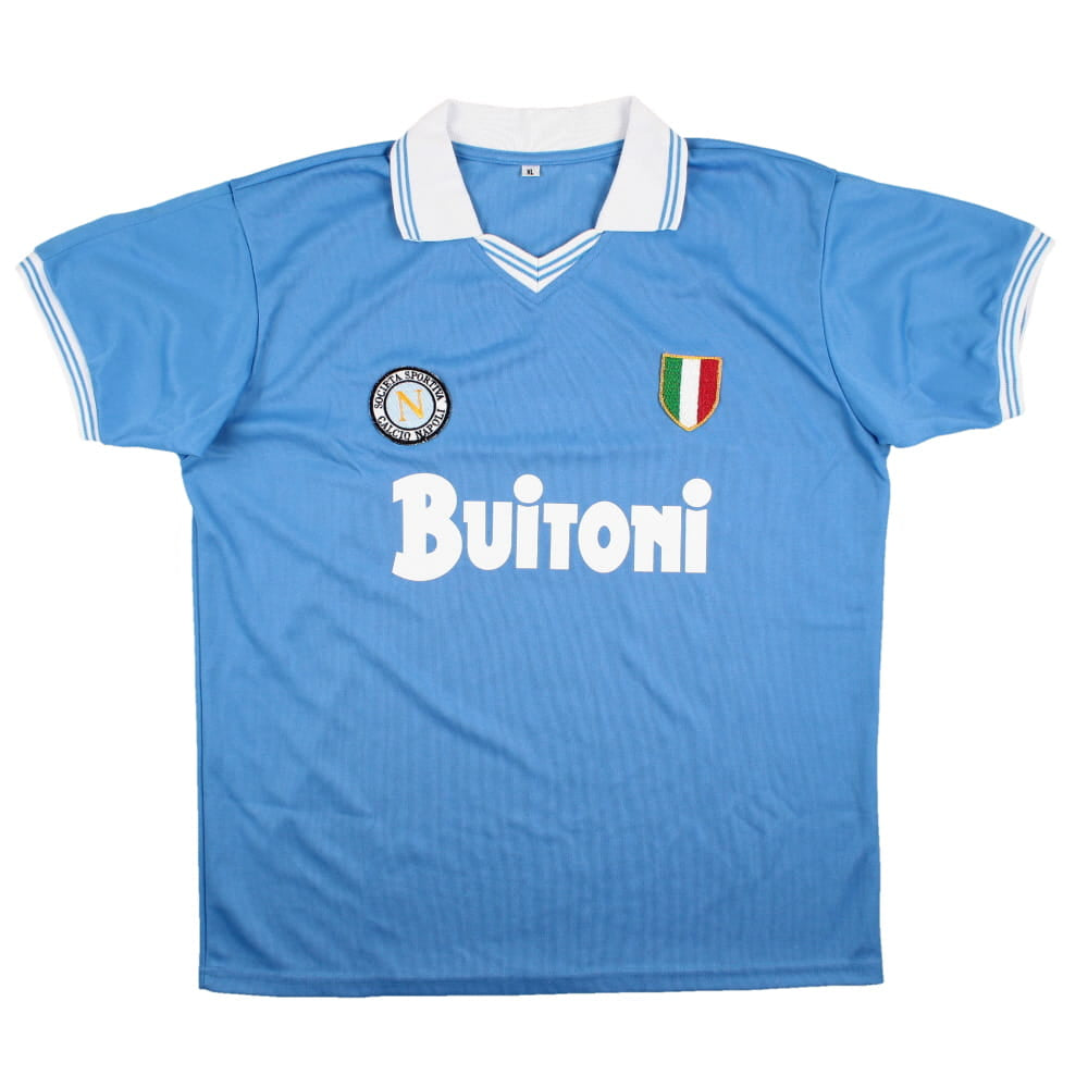 Napoli 1988-91 Retro Home Shirt Reproduction (XL) #10 (Excellent)_1