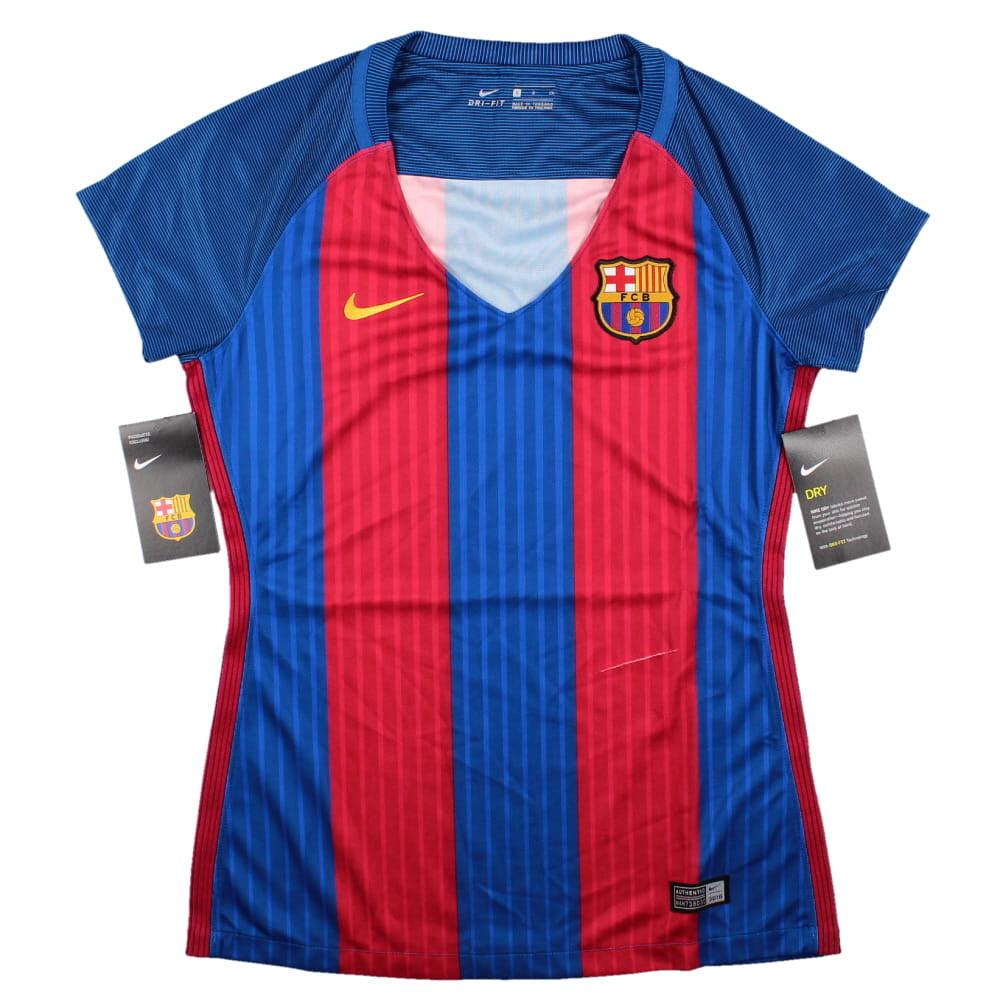 Barcelona 2016-17 Home Shirt (Women\'s) (Sponsorless) (S) (Fair)_0