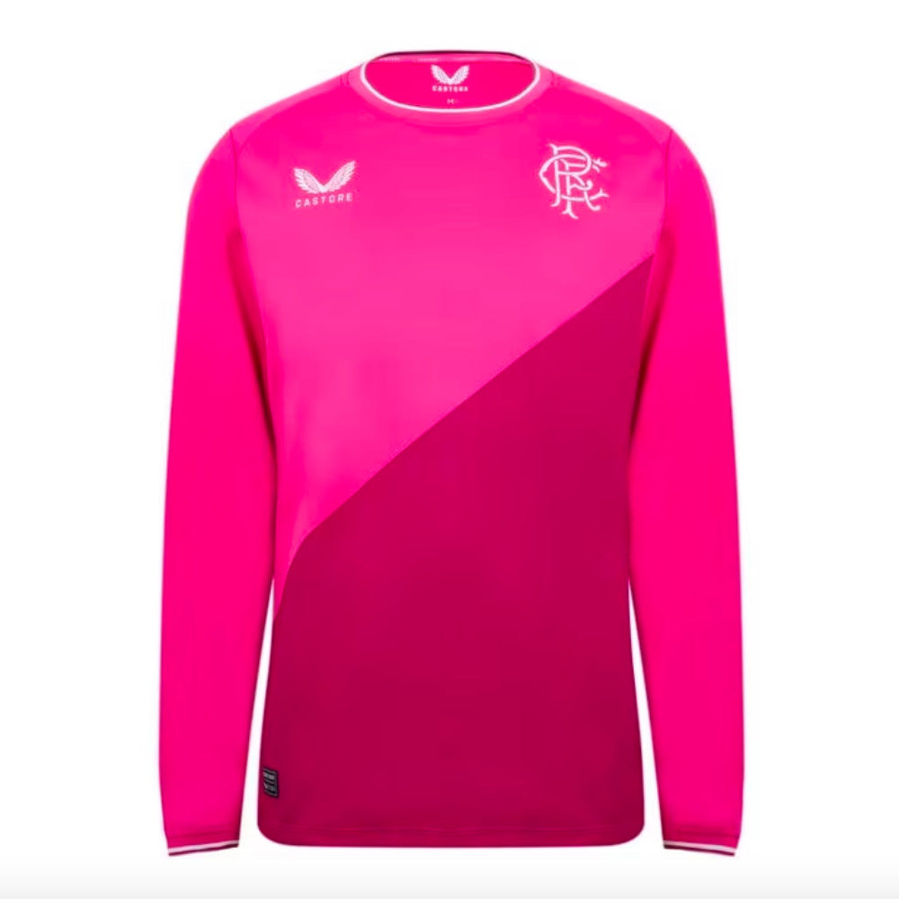 Rangers 2022-23 Long Sleeve Goalkeeper Away Shirt (Sponsorless) (Womens 10) (Excellent)_0