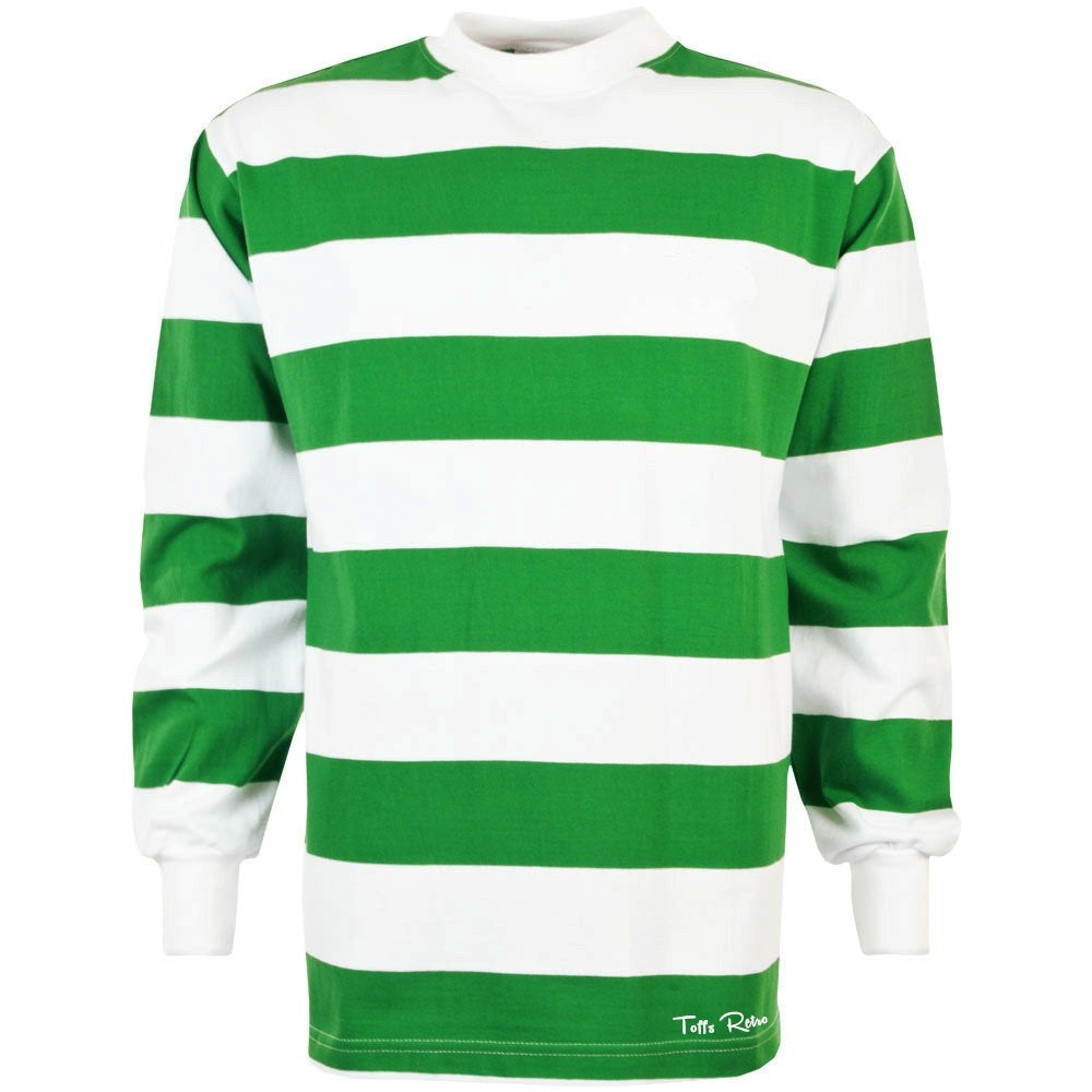 TOFFS Retro Football Shirt Emerald/White Hoop_0