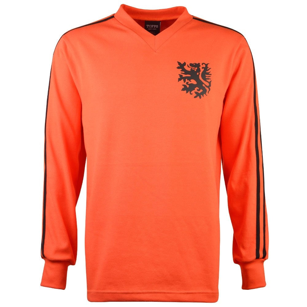 Holland 1974 No. 14 Retro Football Shirt_0