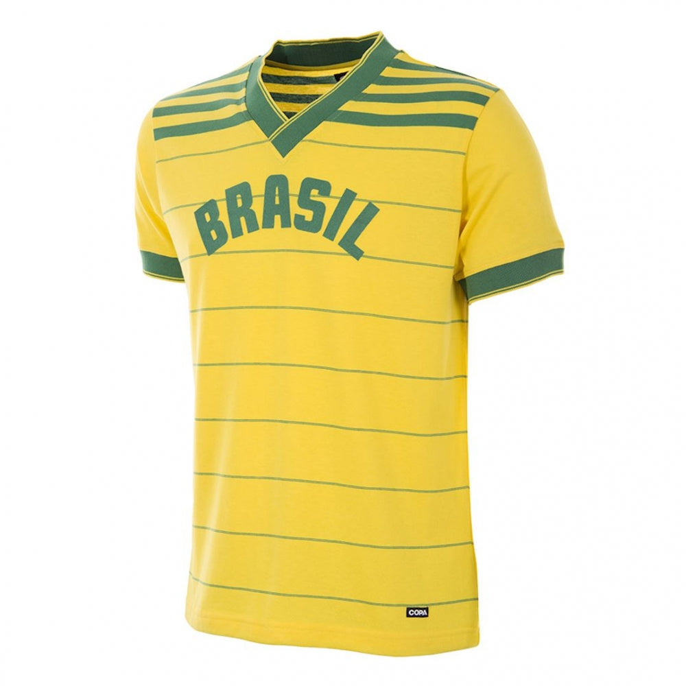 Brazil 1984 Retro Football Shirt_0