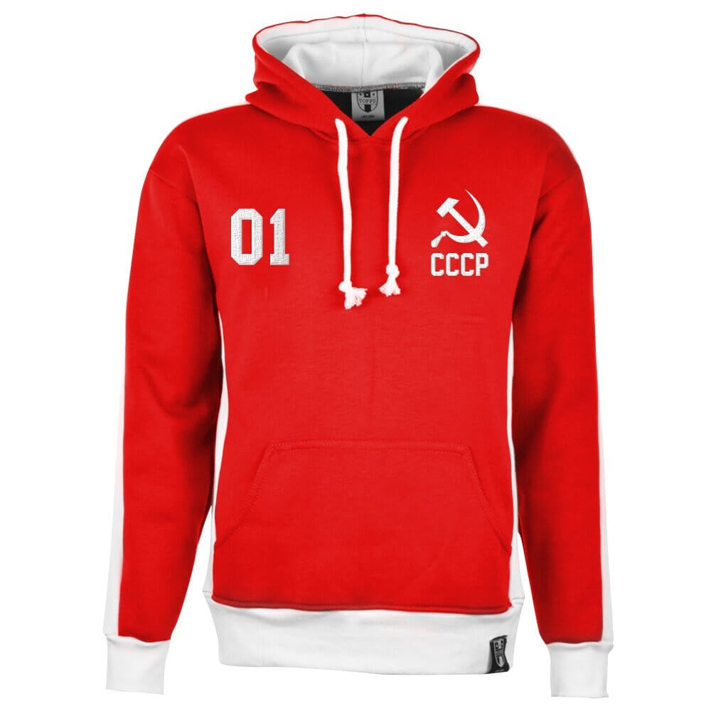 Soviet Union (CCCP) Number 01 Retro Hoodie - Red_0