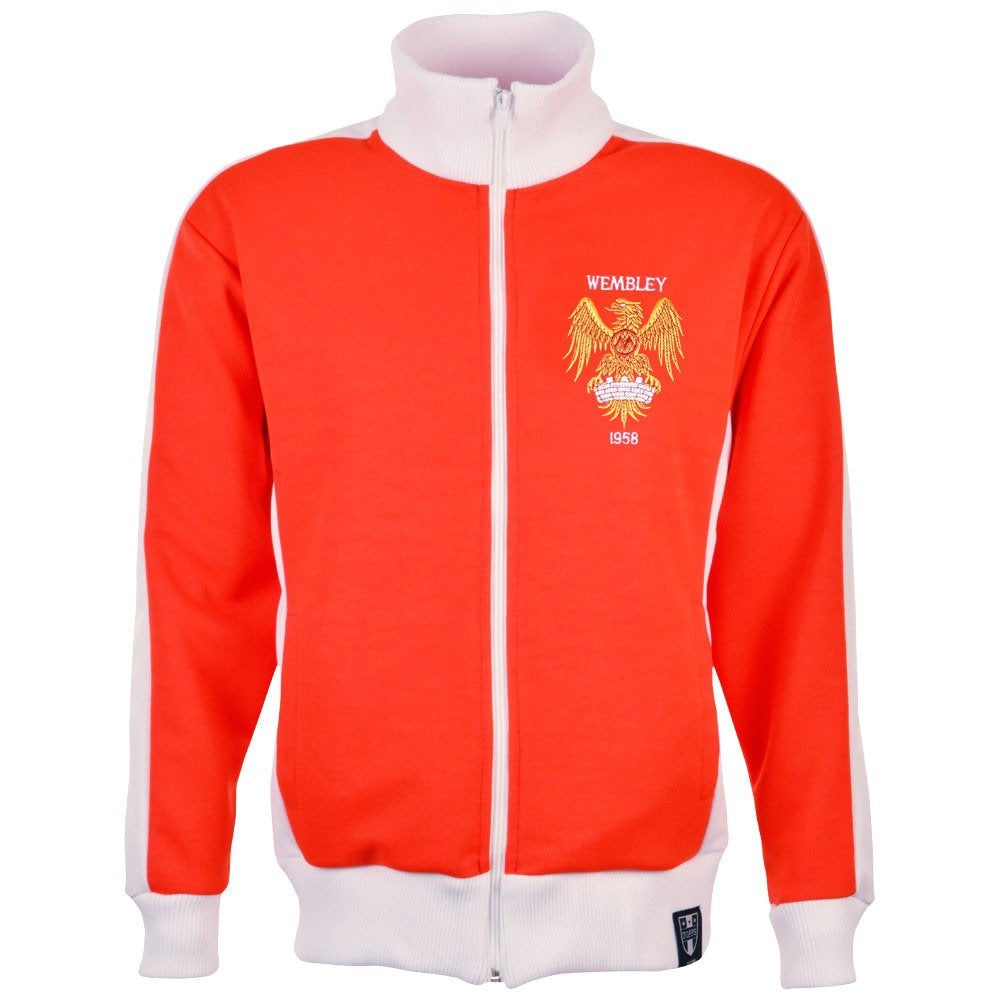 Manchester Reds 1958 style Retro Track Top_0