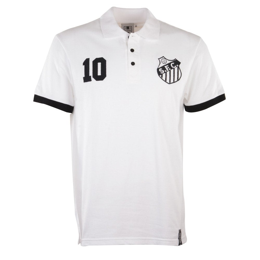 Santos No 10 White Polo Shirt_0