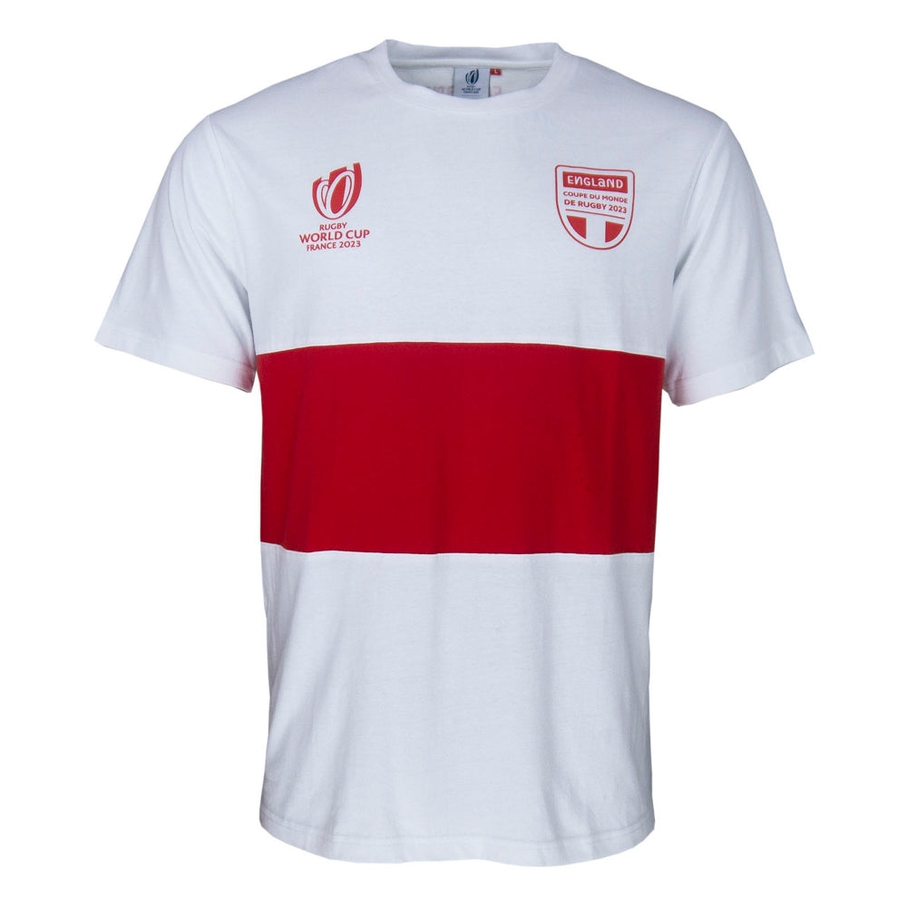 Rugby World Cup 2023 England Stripe T-shirt - White_0