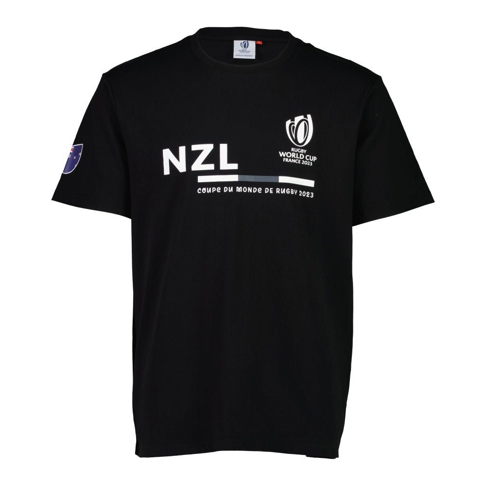 Rugby World Cup 2023 New Zealand Supporter T-shirt - Black_0