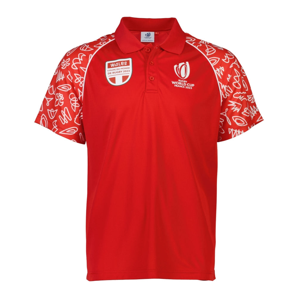 Rugby World Cup 2023 Wales Polo - Red_0