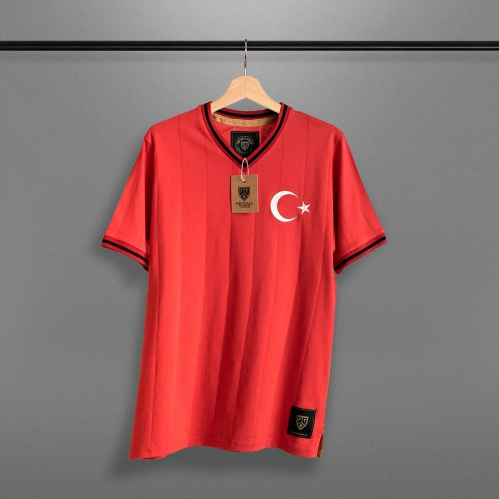 Vintage Turkey Home Ay-Yildizililar Soccer Jersey_0