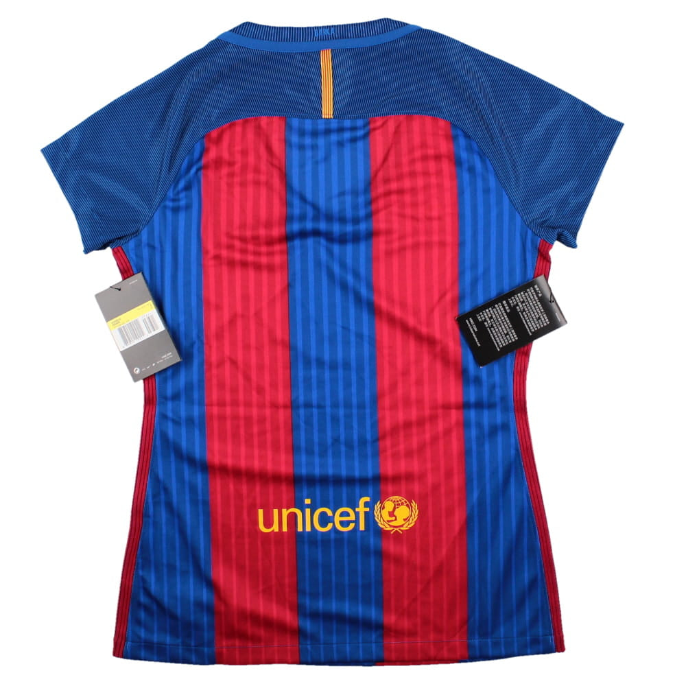 Barcelona 2016-17 Home Shirt (Women\'s) (Sponsorless) (S) (Fair)_1