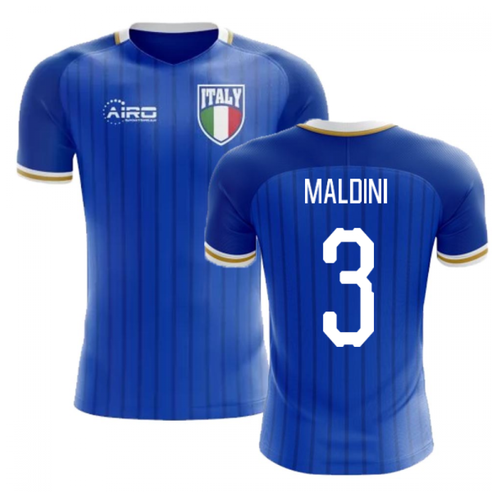 2023-2024 Italy Home Concept Football Shirt (Maldini 3) - Kids_0