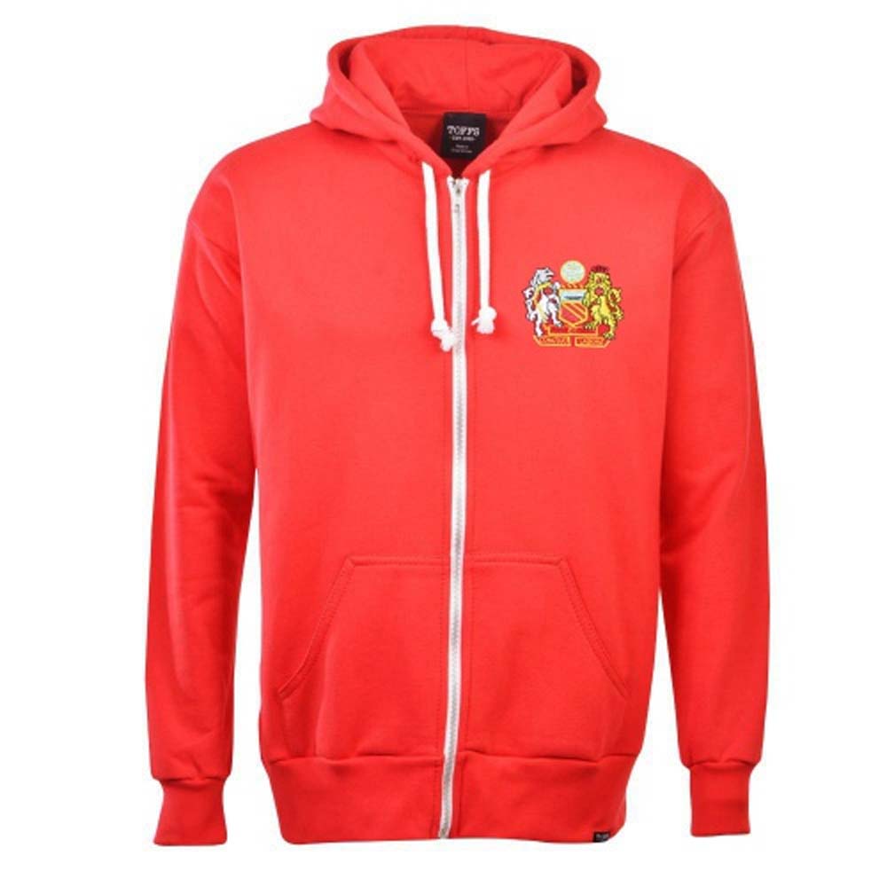 Manchester Reds Retro Zipped Hoodie_0