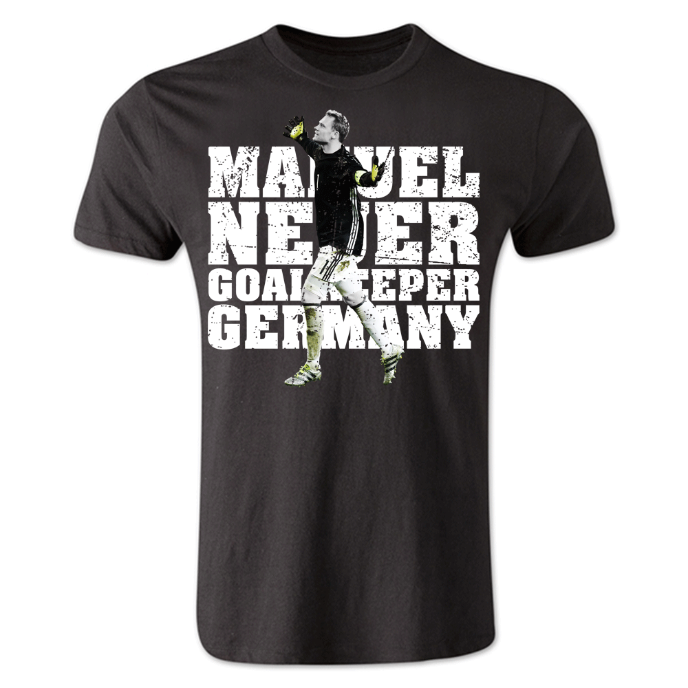 Manuel Neuer Germany Player T-Shirt (Black) - Kids_0