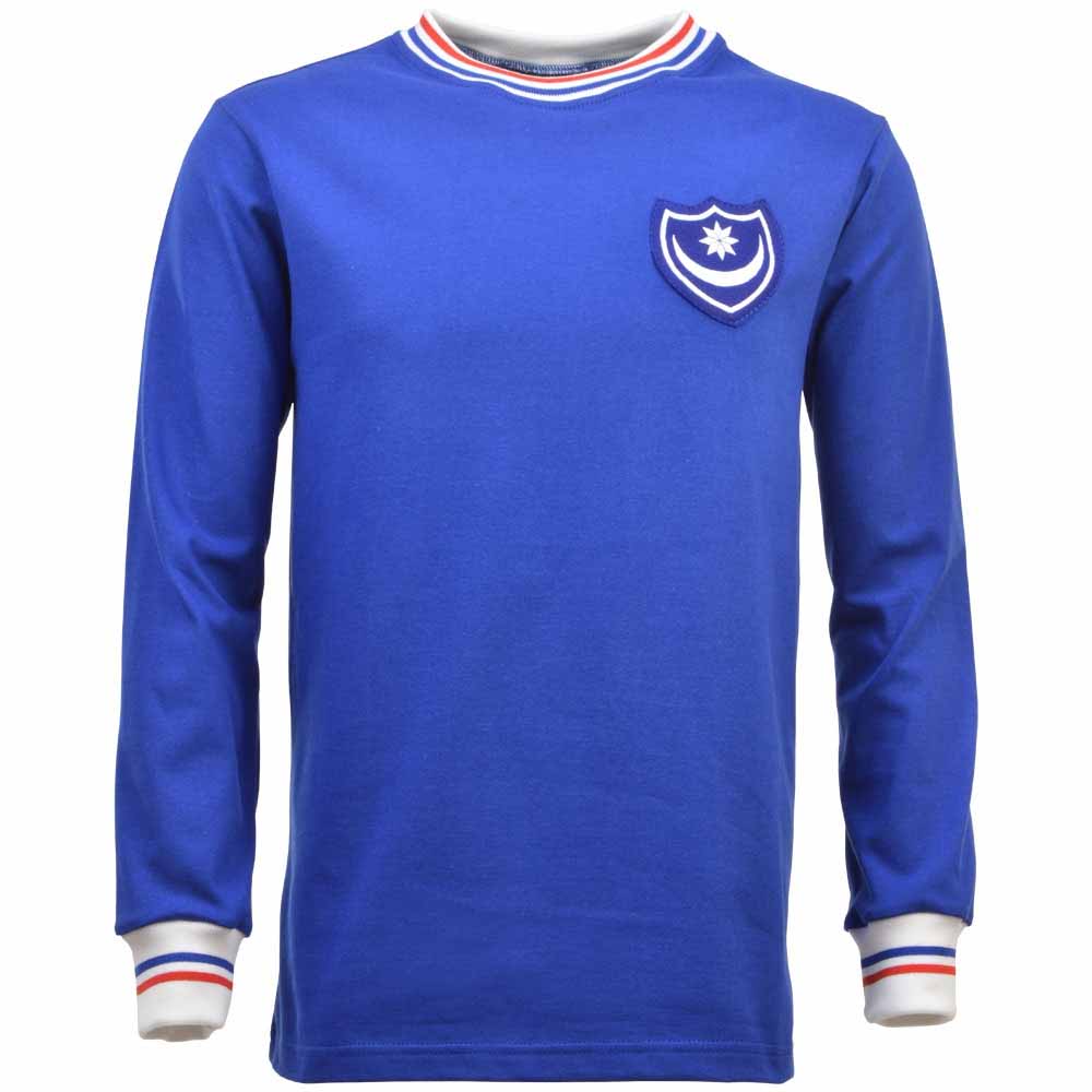 Portsmouth 1960s-1970s Retro Football Shirt_0