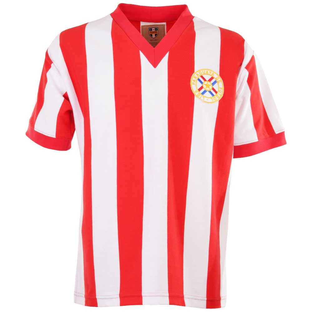 Paraguay 1960s Retro Football Shirt_0