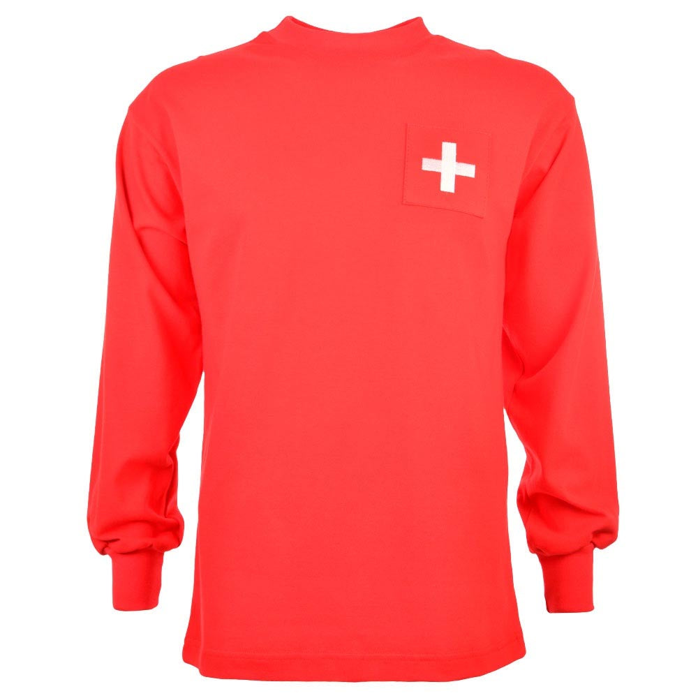 Switzerland 1960 Retro Football Shirt_0