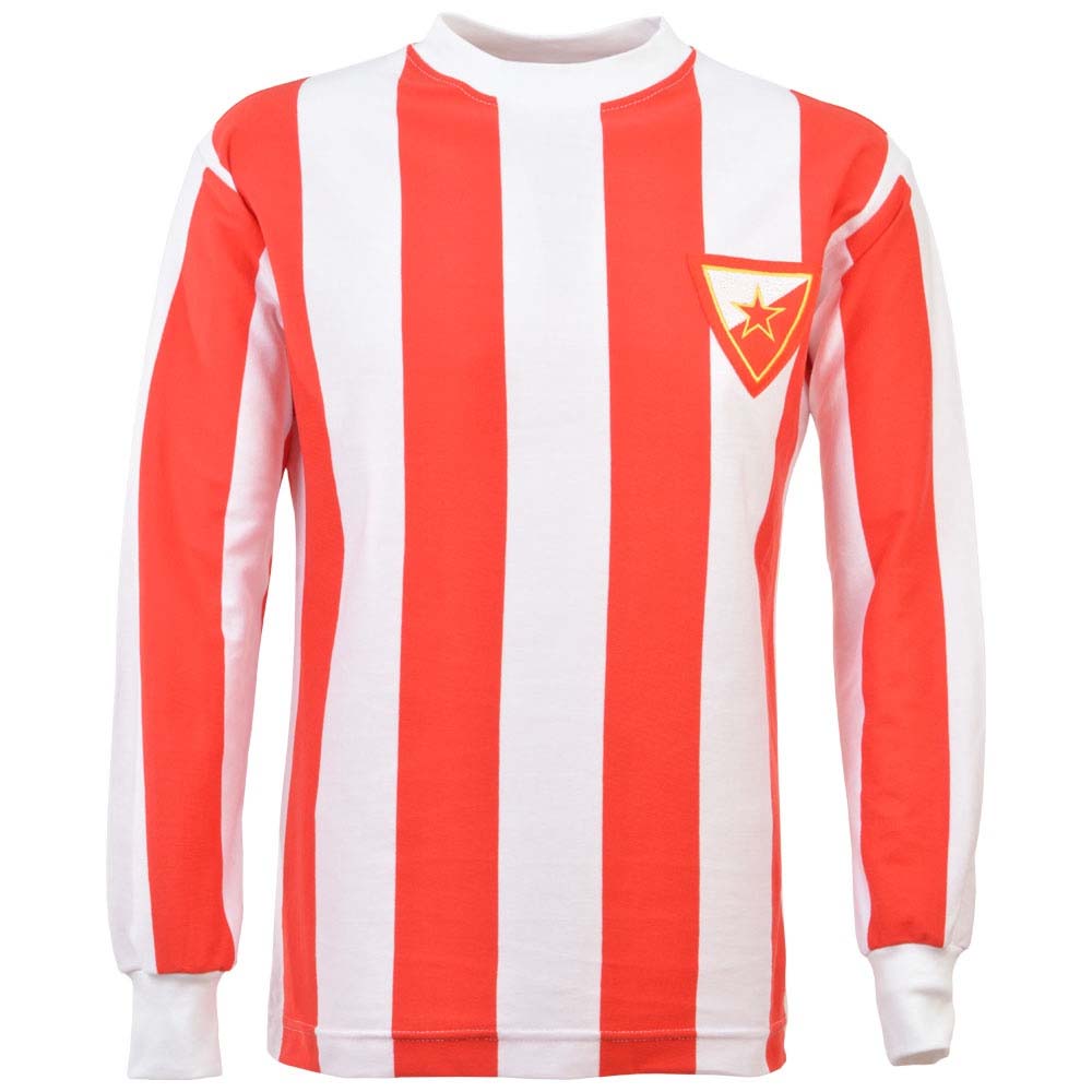 Red Star Belgrade 1960s Retro Football Shirt_0