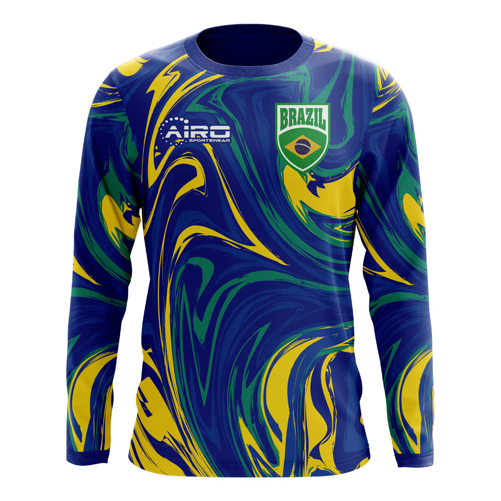 2023-2024 Brazil Long Sleeve Away Concept Football Shirt_0