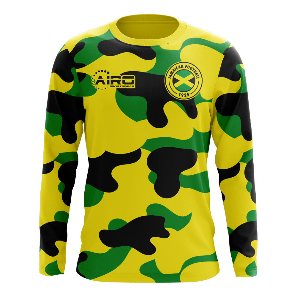 2023-2024 Jamaica Long Sleeve Home Concept Football Shirt (Kids)_0