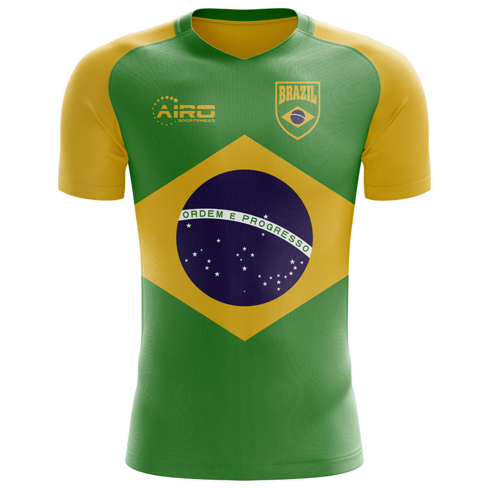 2023-2024 Brazil Flag Concept Football Shirt (Kids)_0