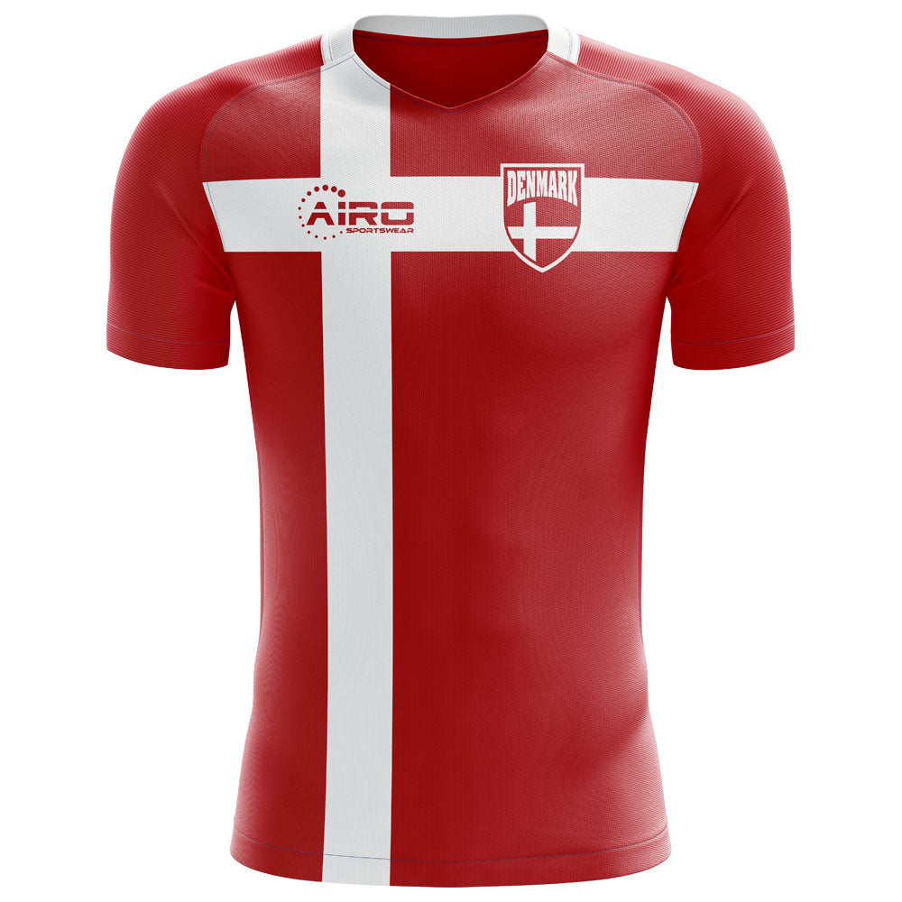 2023-2024 Denmark Flag Concept Football Shirt (Kids)_0