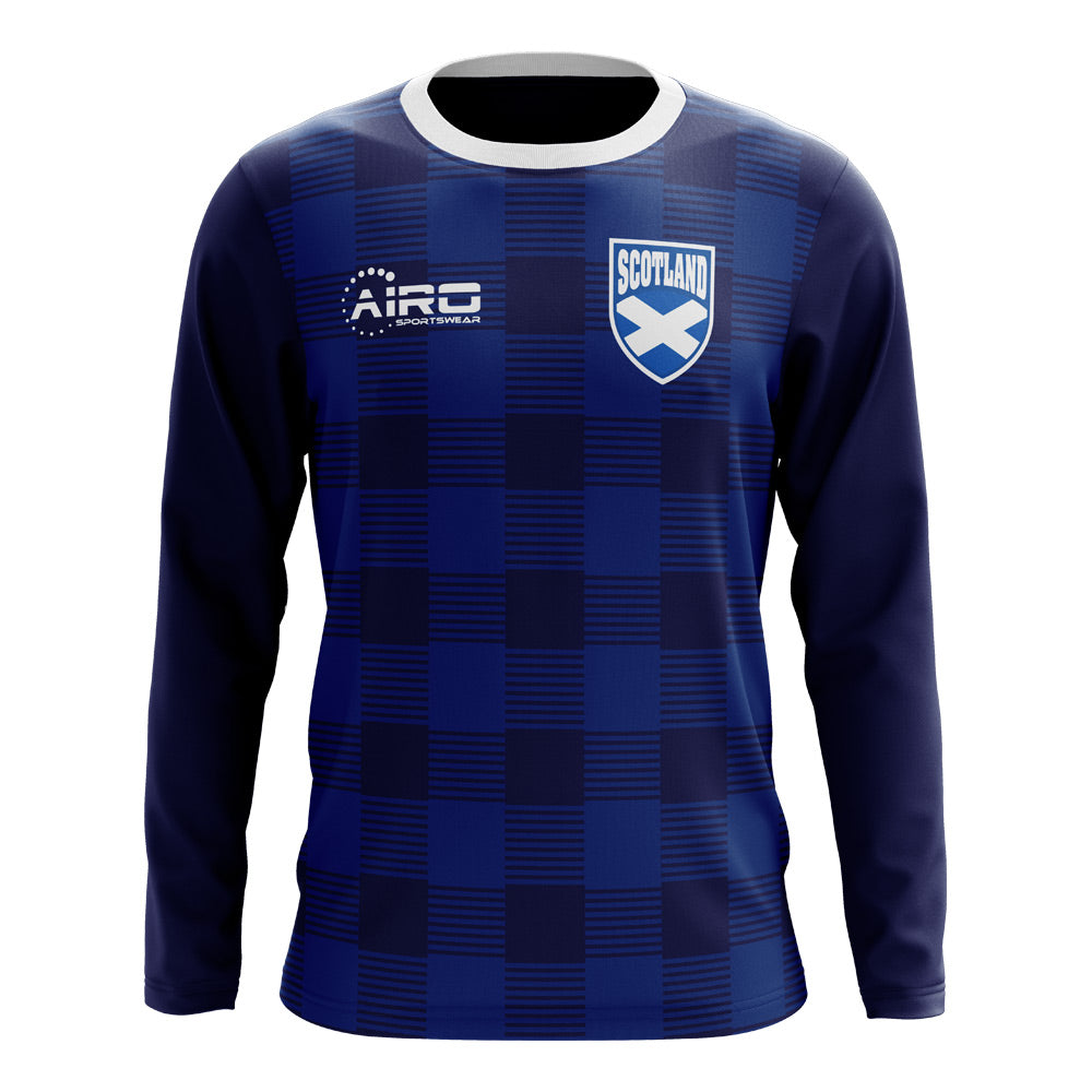 2023-2024 Scotland Long Sleeve Tartan Concept Football Shirt_0