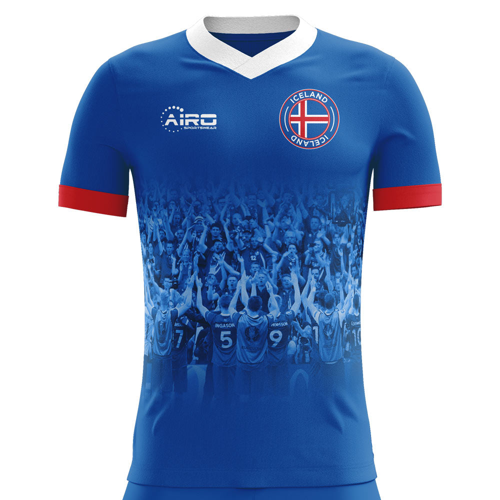 2023-2024 Iceland Supporters Home Concept Football Shirt_0