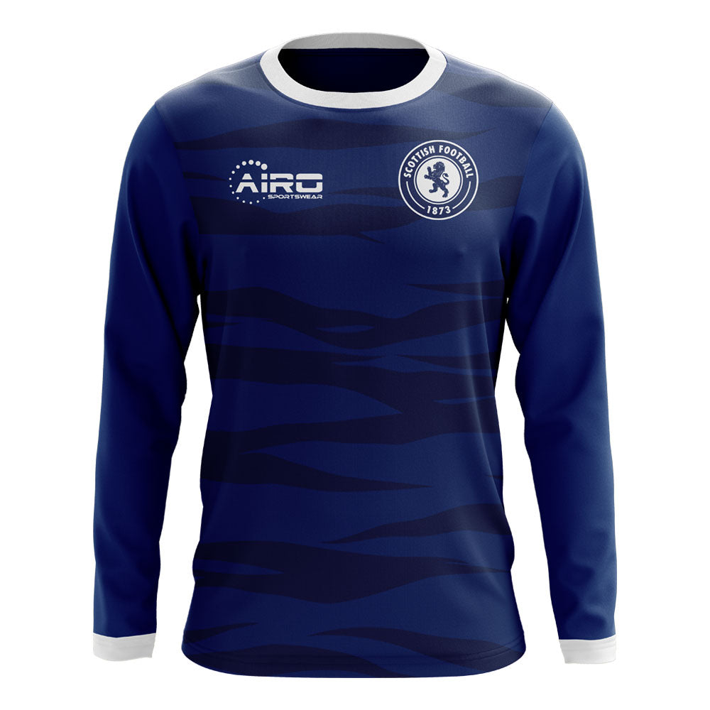 2023-2024 Scotland Long Sleeve Home Concept Football Shirt_0