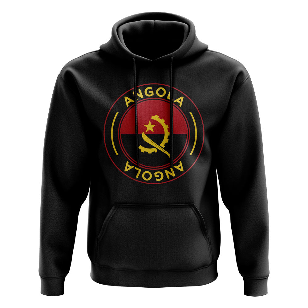 Angola Football Badge Hoodie (Black)_0