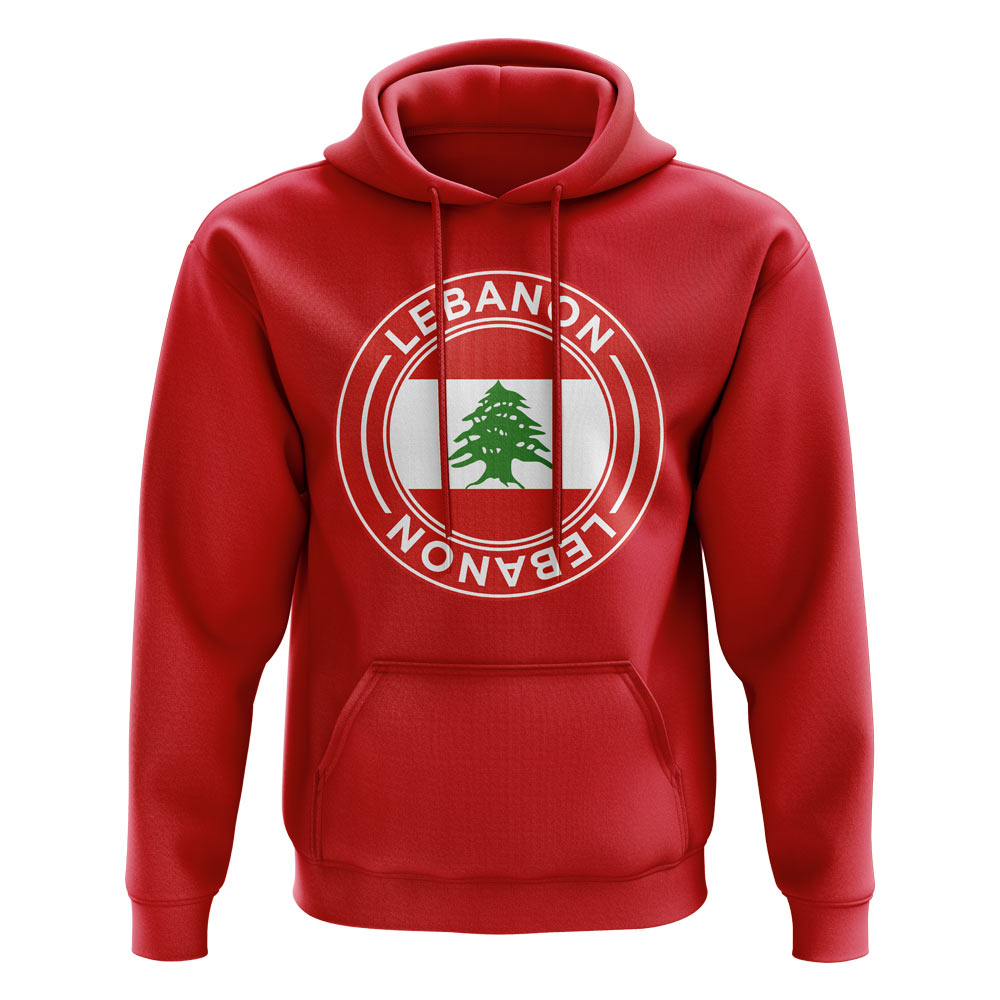 Lebanon Football Badge Hoodie (Red)_0