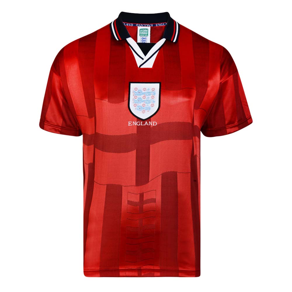 Score Draw England 1998 World Cup Finals Away Retro Football Shirt_0