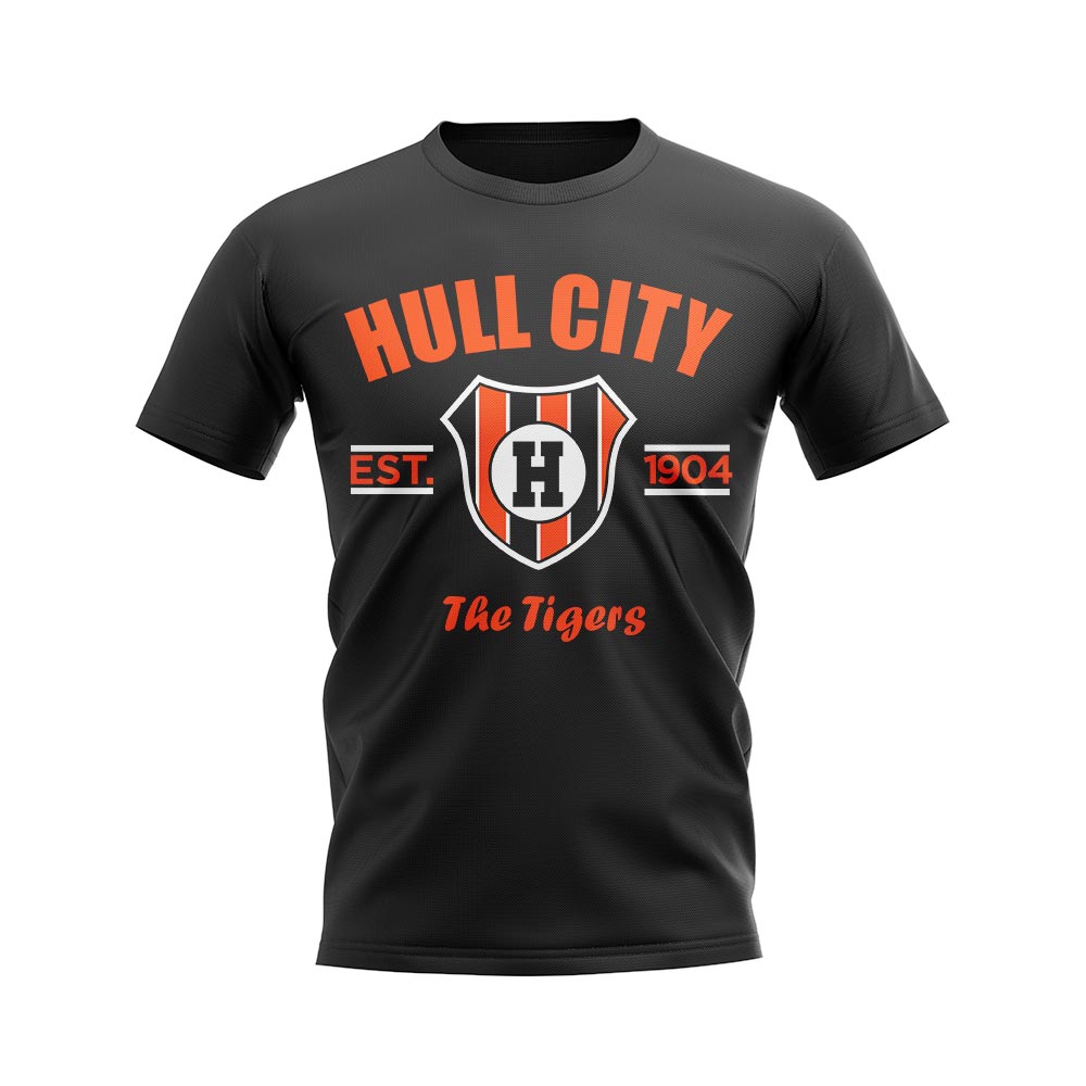 Hull City Established Football T-Shirt (Black)_0