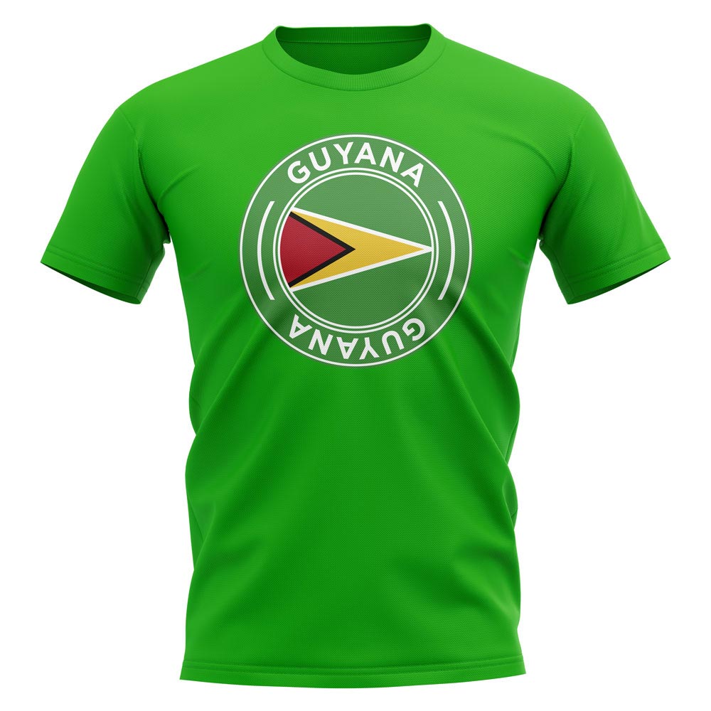 Guyana Football Badge T-Shirt (Green)_0