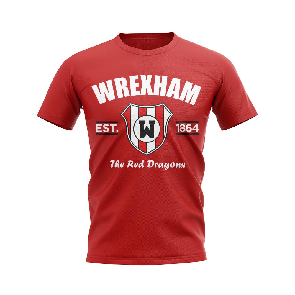 Wrexham Established Football T-Shirt (Red)_0