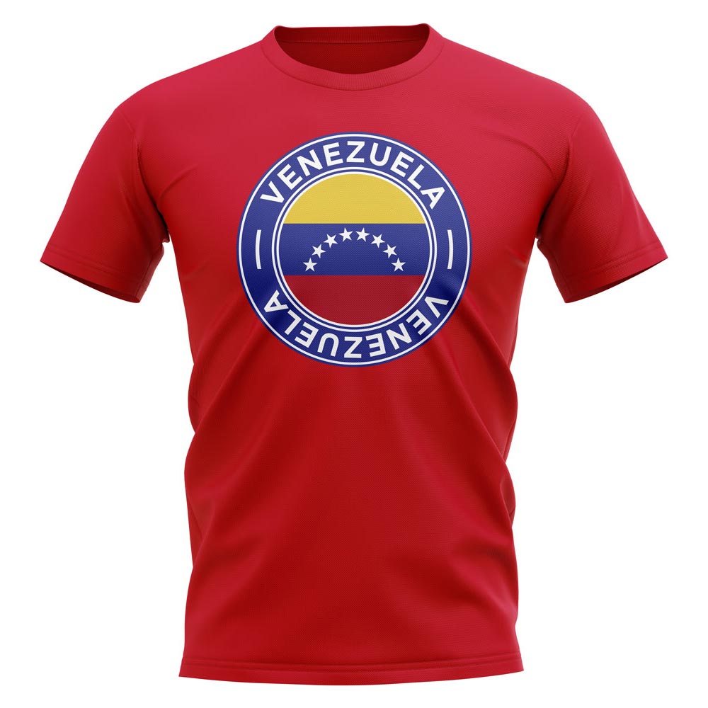 Venezuela Football Badge T-Shirt (Red)_0