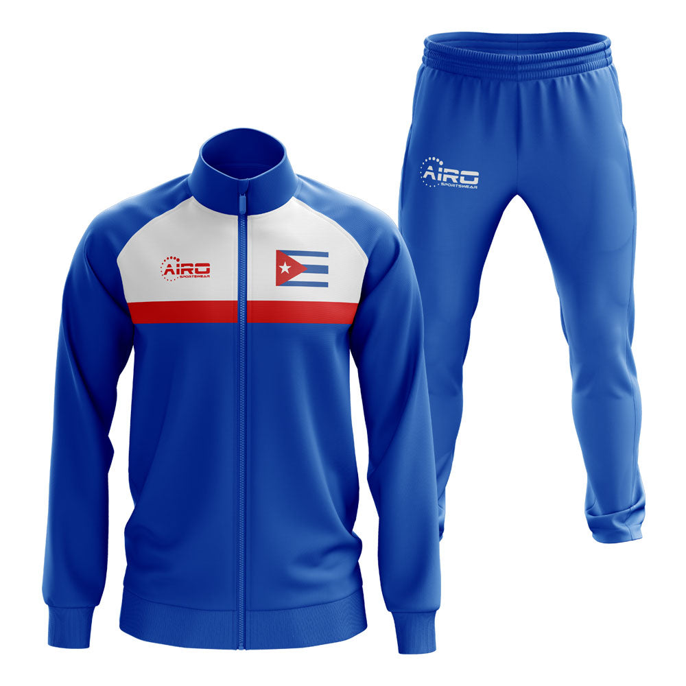 Cuba Concept Football Tracksuit (Blue)_0