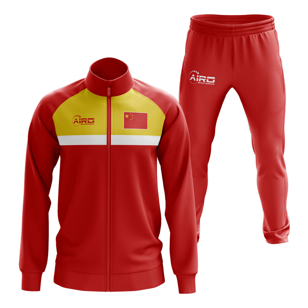 China Concept Football Tracksuit (Red)_0