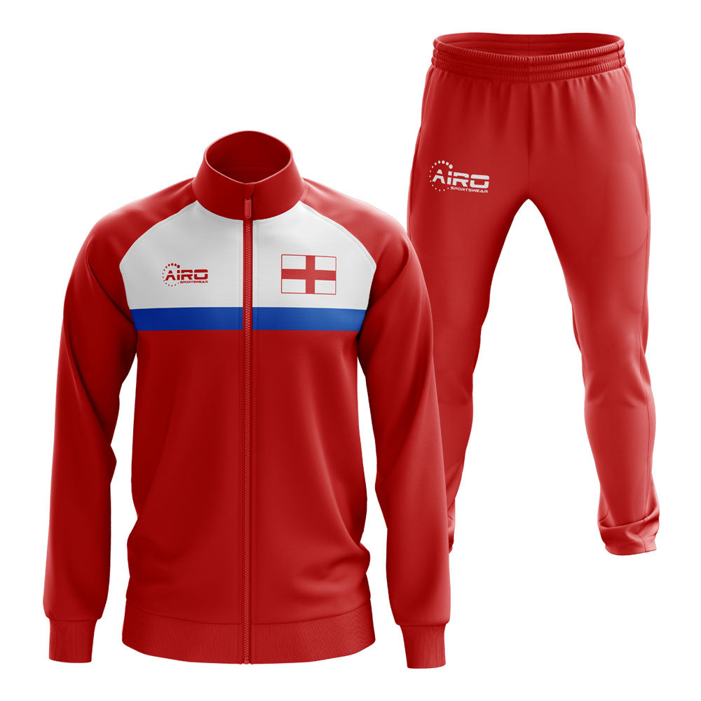 England Concept Football Tracksuit (Red)_0