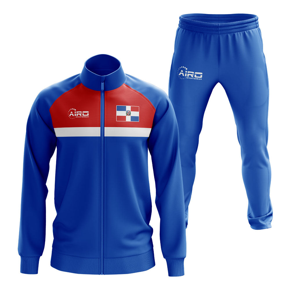 Dominican Republic Concept Football Tracksuit (Royal)_0