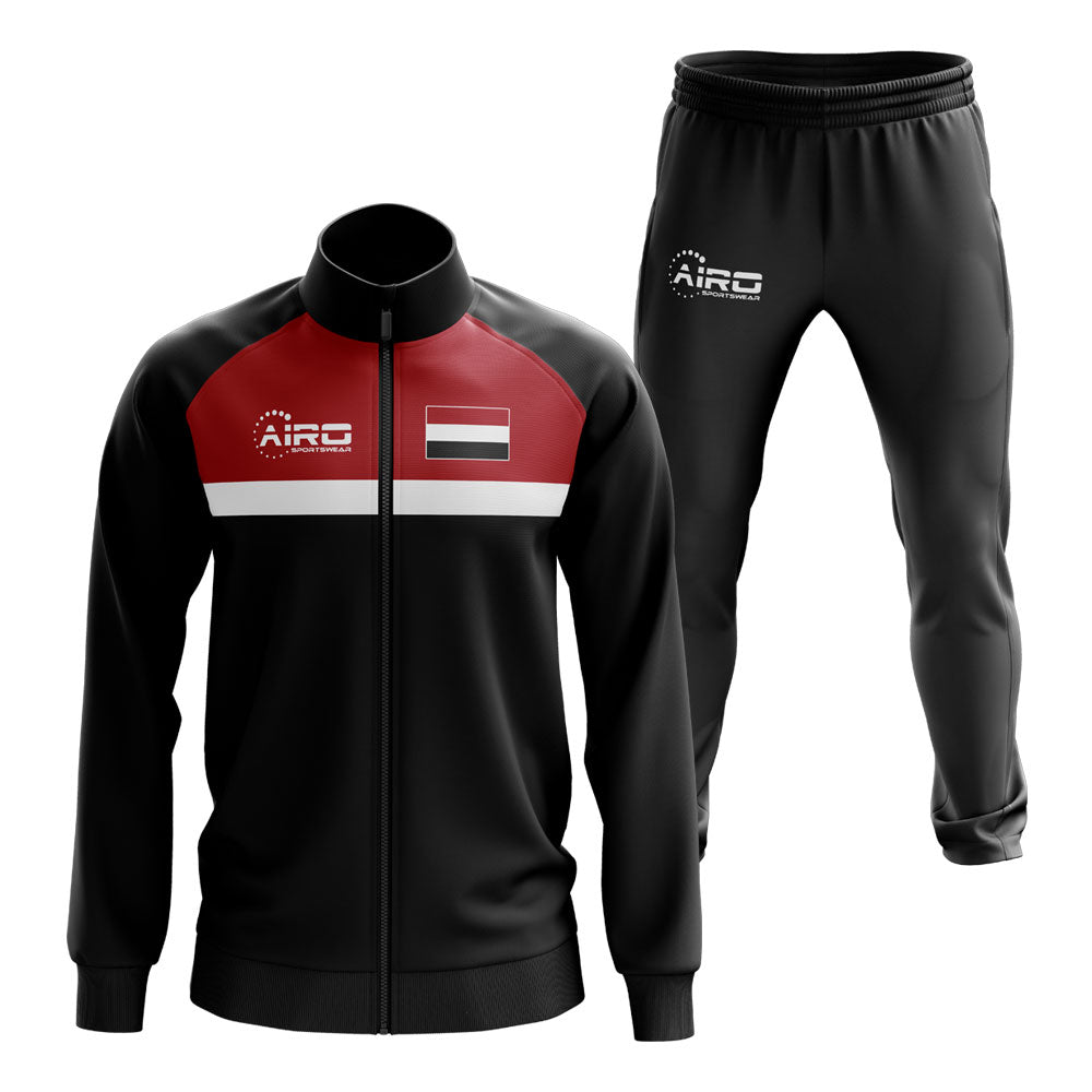 Yemen Concept Football Tracksuit (Black)_0