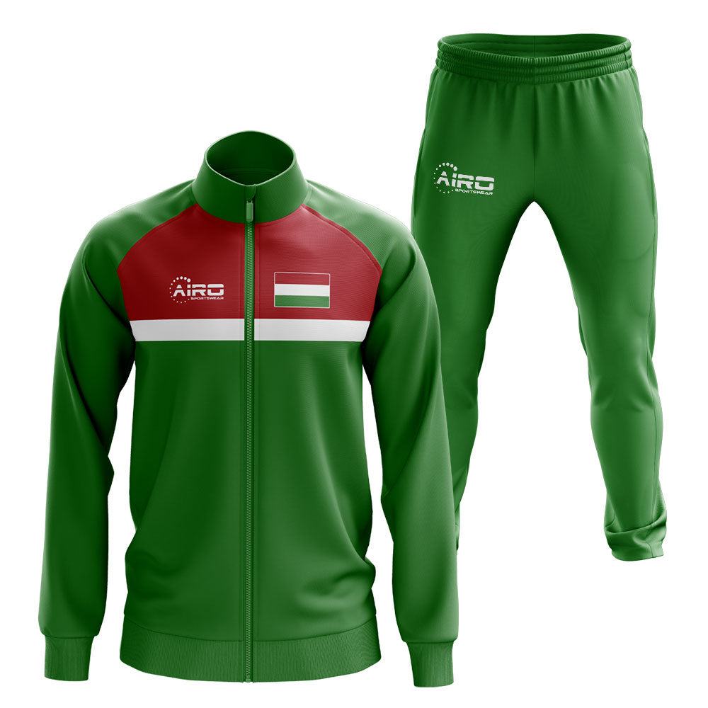 Hungary Concept Football Tracksuit (Green)_0