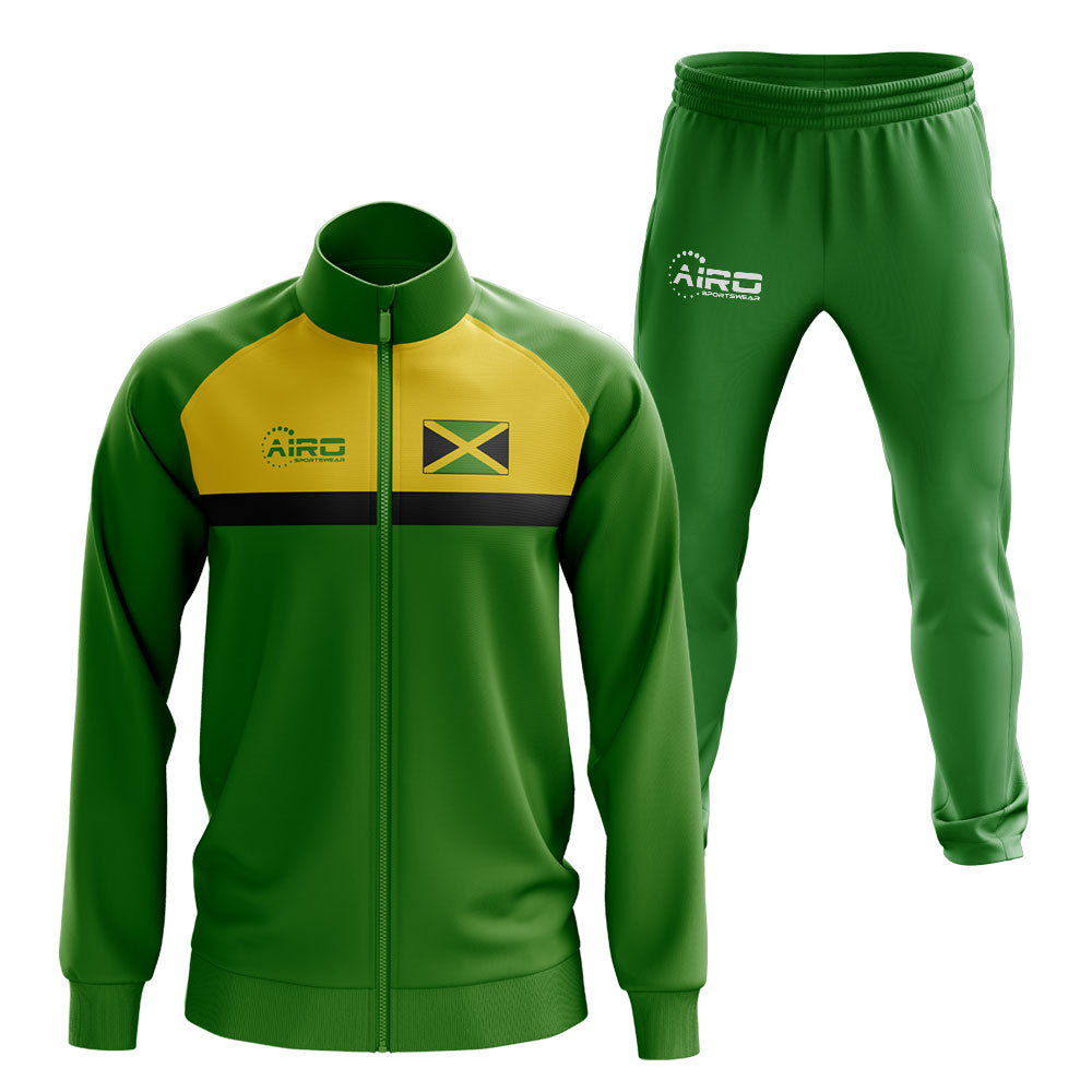 Jamaica Concept Football Tracksuit (Green)_0