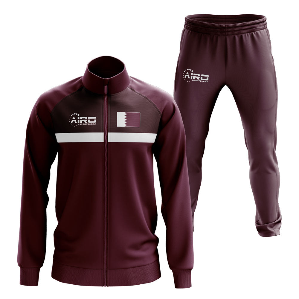 Qatar Concept Football Tracksuit (Maroon)_0