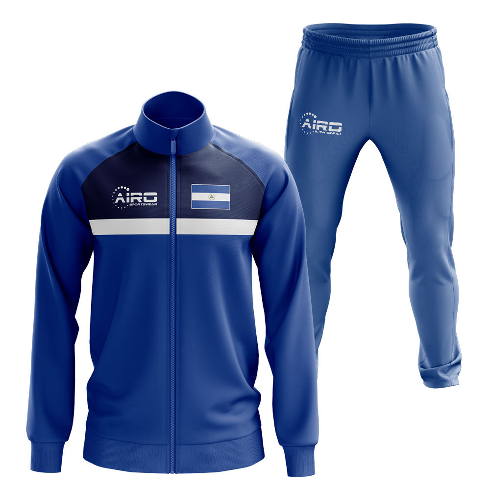 Nicaragua Concept Football Tracksuit (Blue)_0